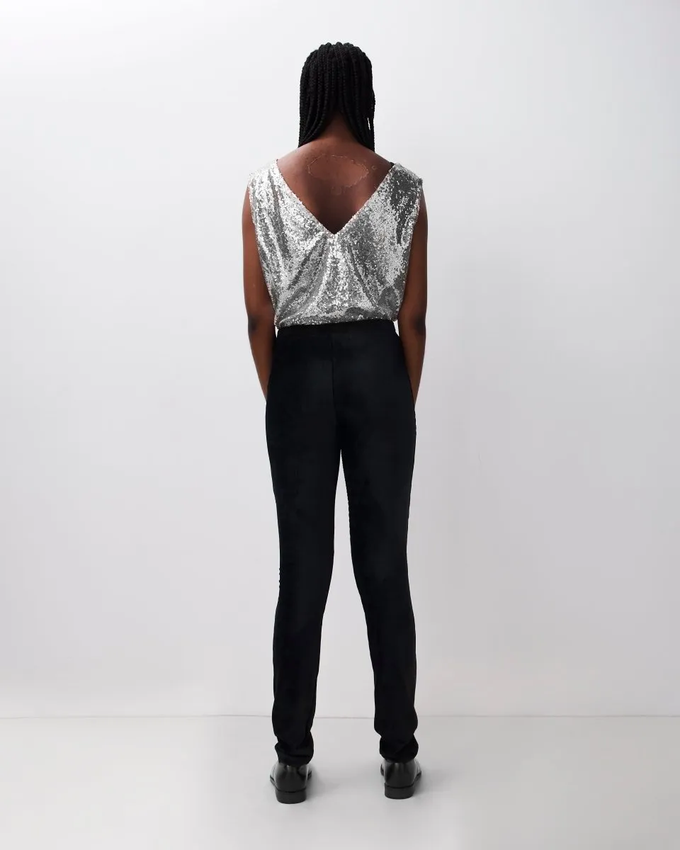 Sequin Asymmetrical Top G