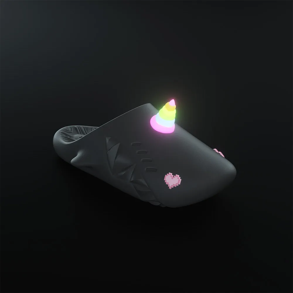 Sharkicks Pro Mule - Unicorn, Pixel Heart Eyes