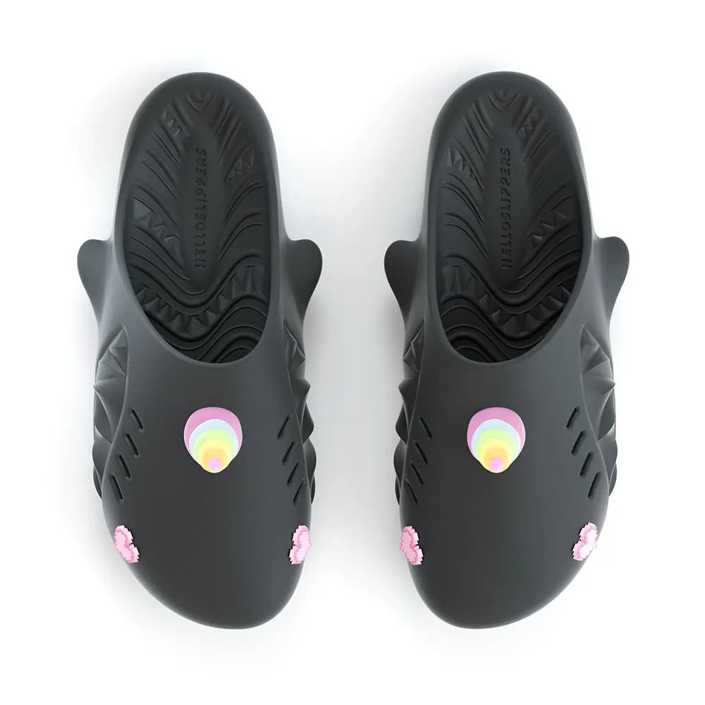 Sharkicks Pro Mule - Unicorn, Pixel Heart Eyes