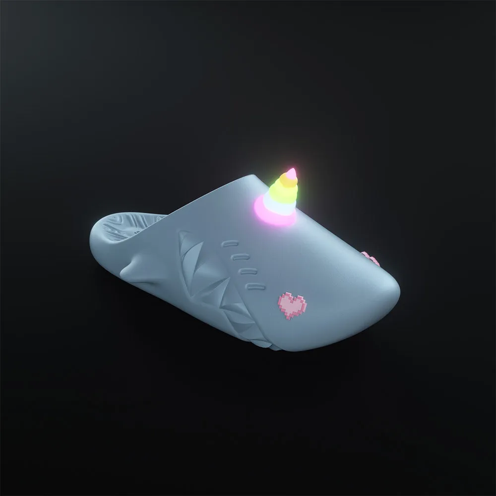 Sharkicks Pro Mule - Unicorn, Pixel Heart Eyes