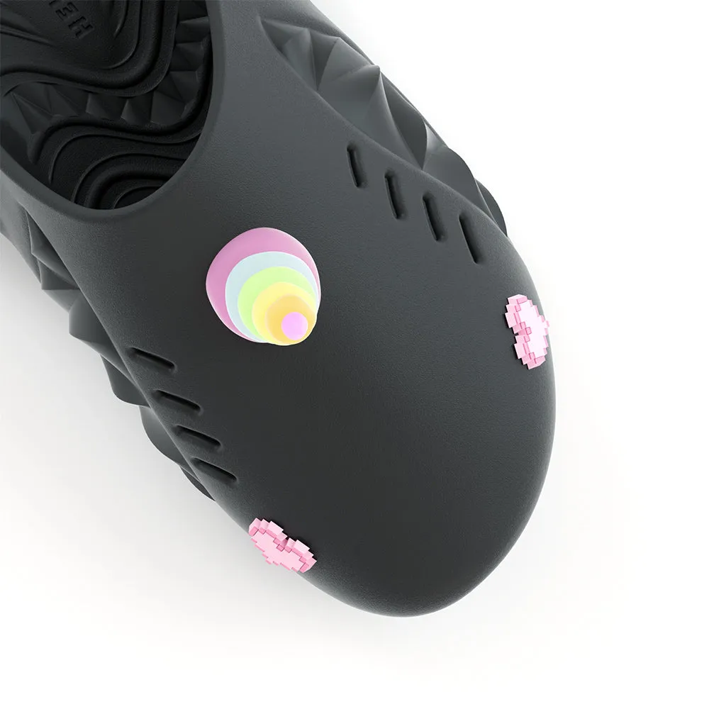 Sharkicks Pro Mule - Unicorn, Pixel Heart Eyes