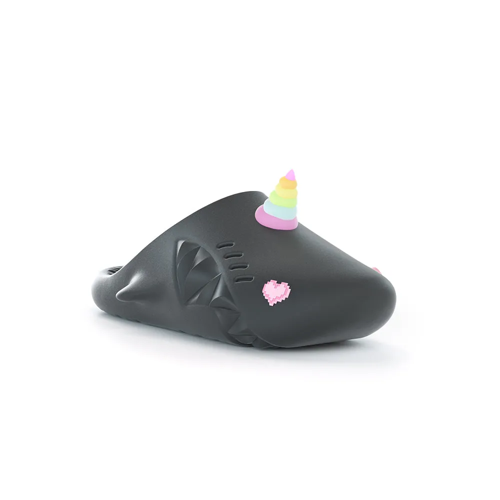 Sharkicks Pro Mule - Unicorn, Pixel Heart Eyes