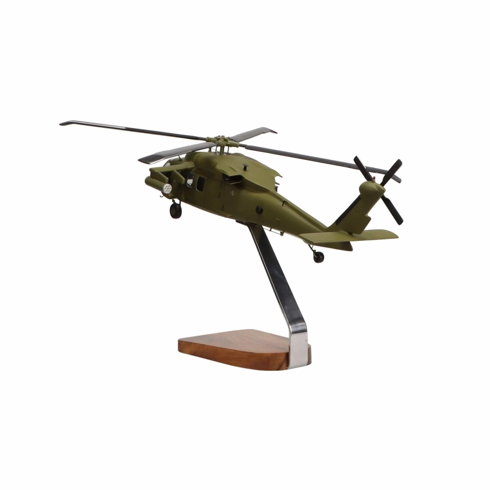 Sikorsky Armed Black Hawk® Clear Canopy Large Mahogany Model