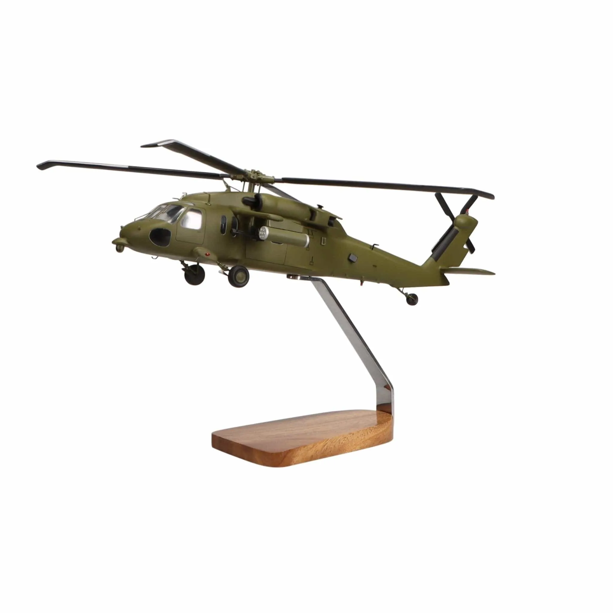 Sikorsky Armed Black Hawk® Clear Canopy Large Mahogany Model