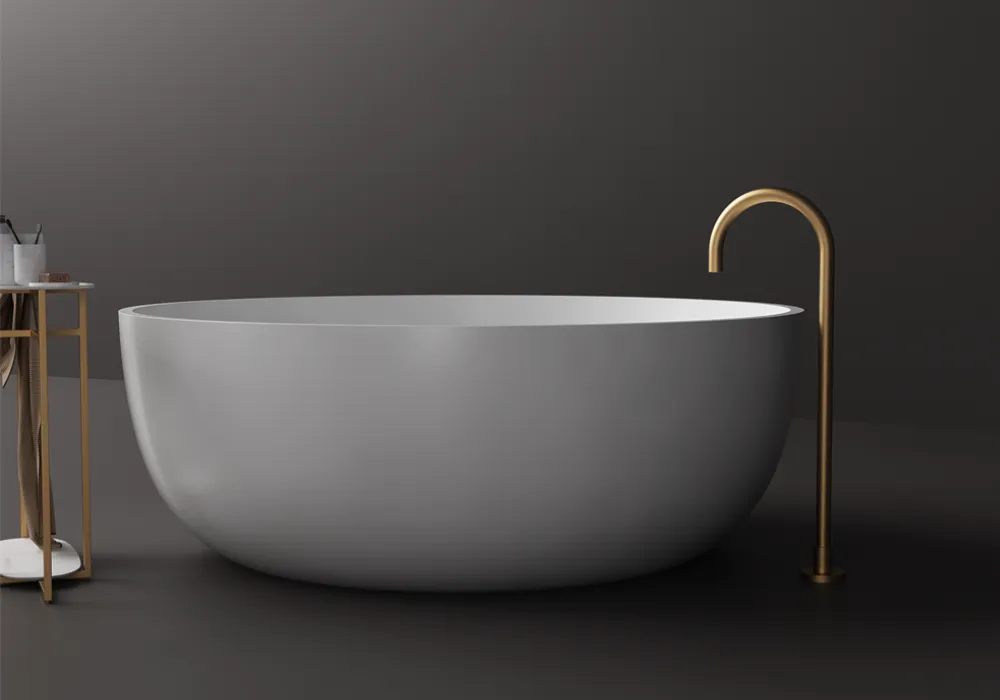 Silvia Small Round Stone Bath - 1200mm - ST13 1200