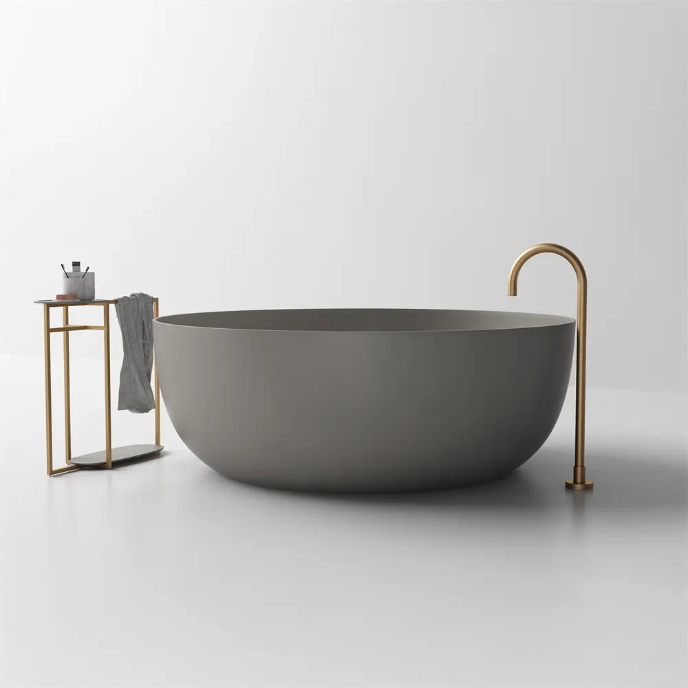 Silvia Small Round Stone Bath - 1200mm - ST13 1200
