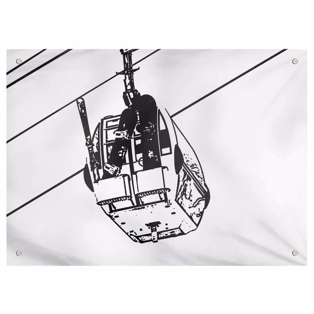 Ski Gondola - Wall Tapestry