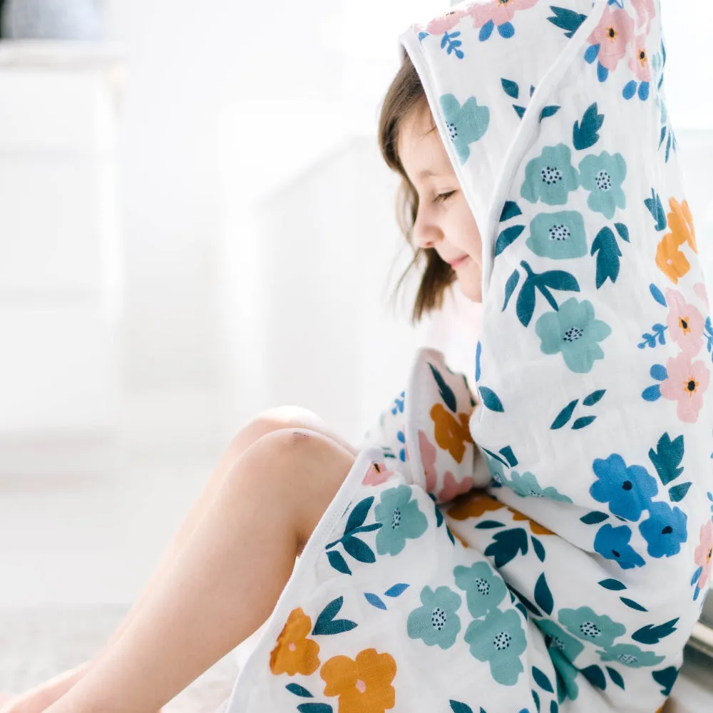 Summer Floral Hooded Towel