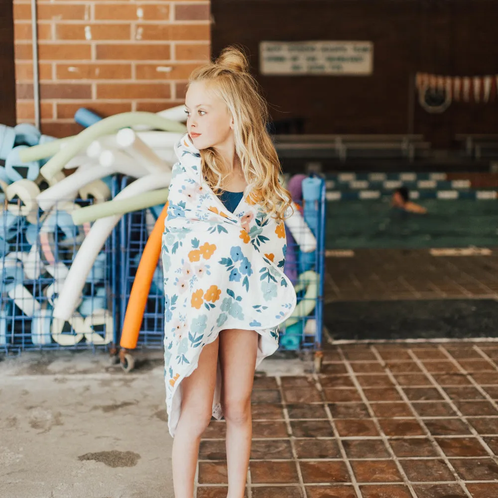 Summer Floral Hooded Towel