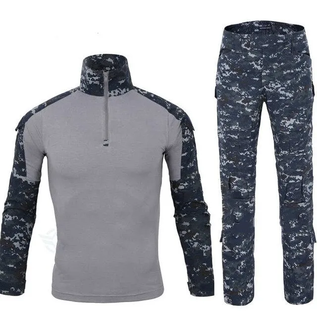 Tactical Camouflage Military Uniform Clothes Suit Men US Army clothes Military Combat Shirt Cargo Pants Military Uniform Battle