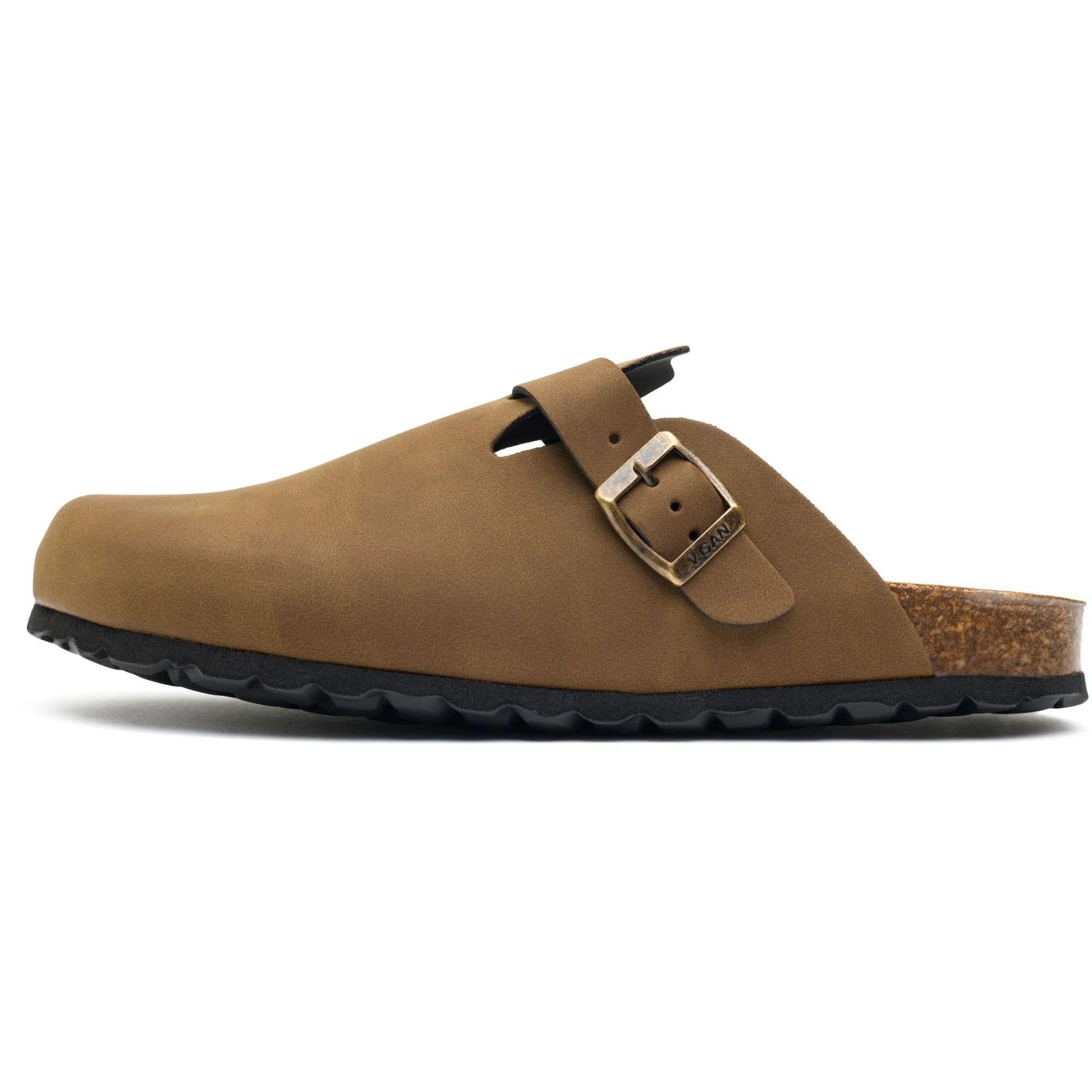 Taro Comfort Men's Vegan Footbed Slippers | Brown