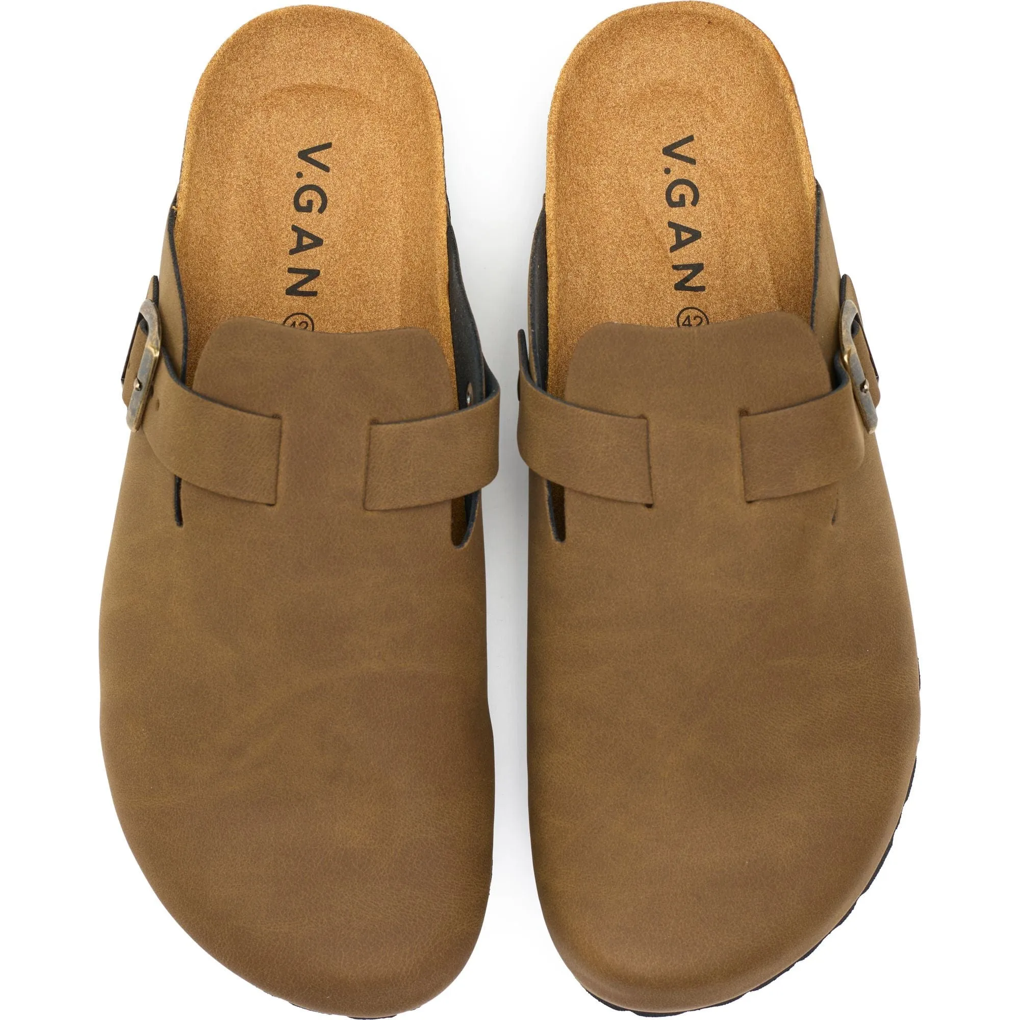 Taro Comfort Men's Vegan Footbed Slippers | Brown