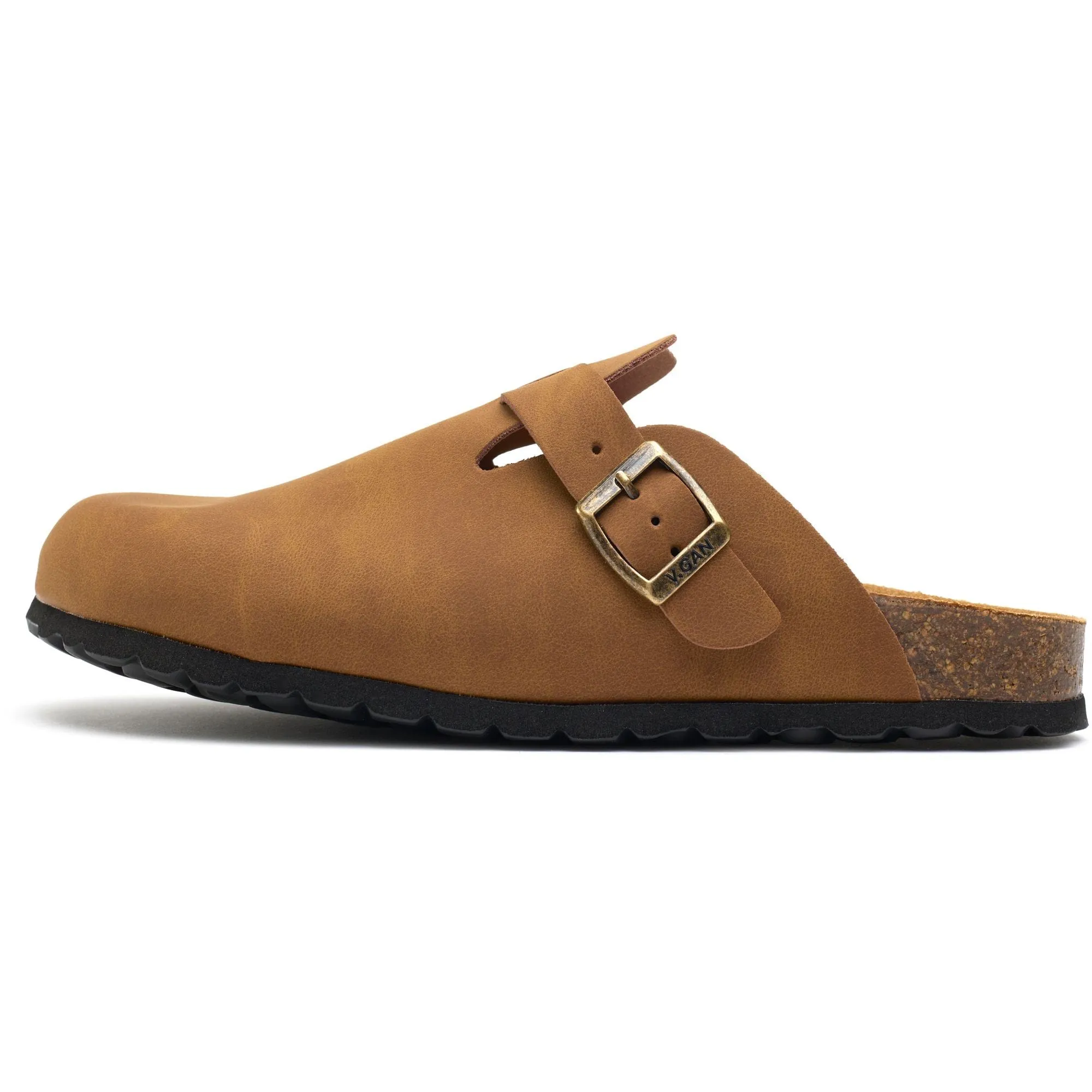 Taro Comfort Men's Vegan Footbed Slippers | Tan
