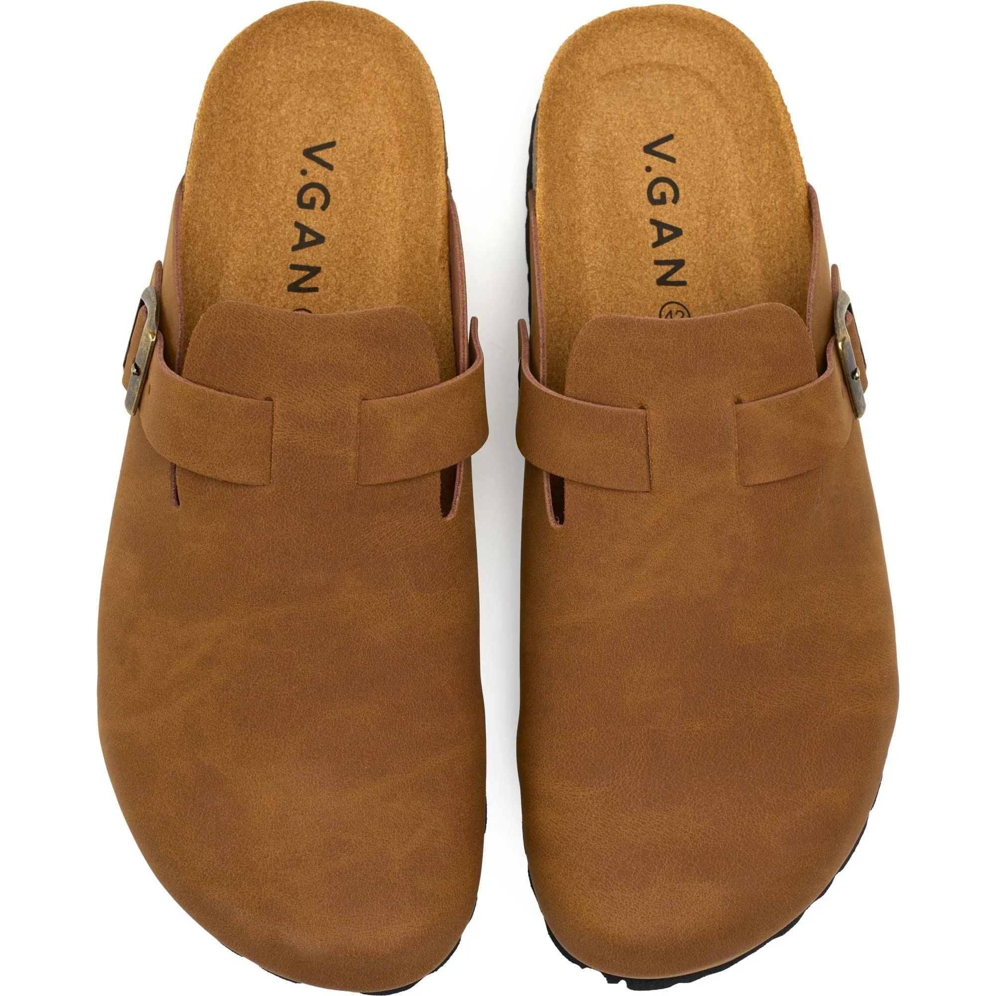 Taro Comfort Men's Vegan Footbed Slippers | Tan