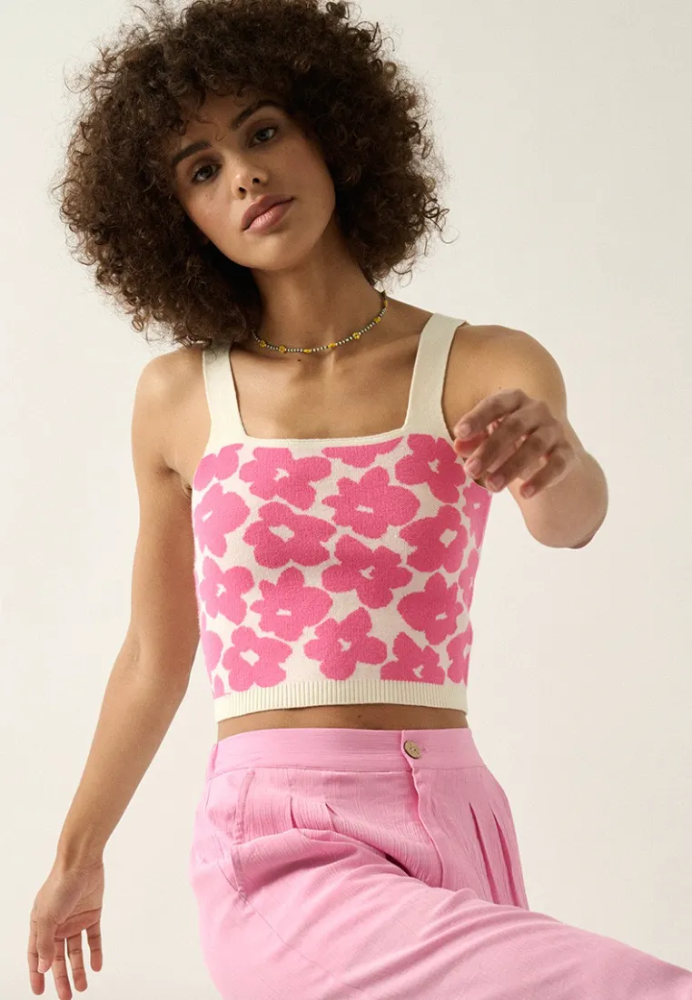 The Juniper Floral Sweater Tank