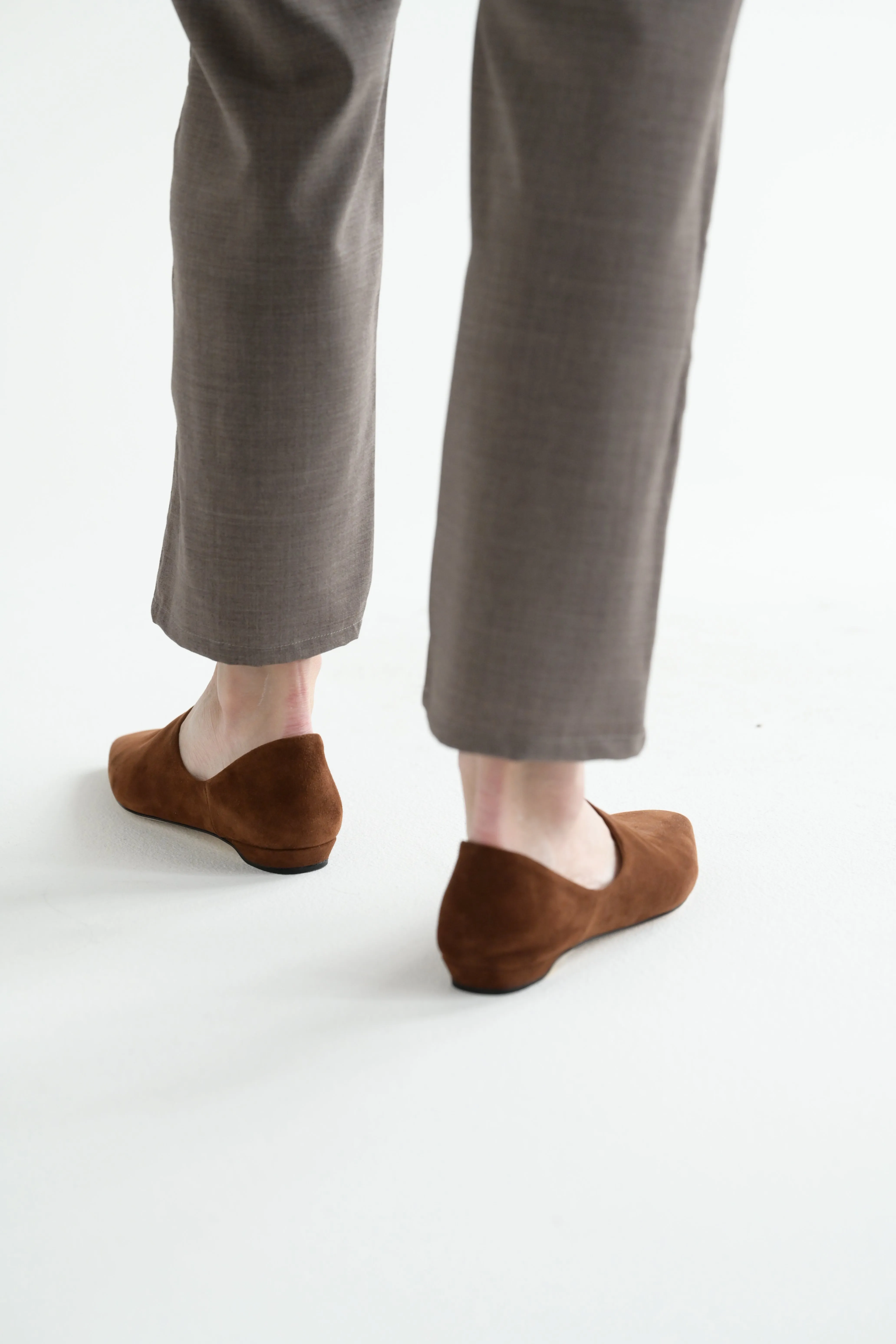 The Mule in Chocolate Suede