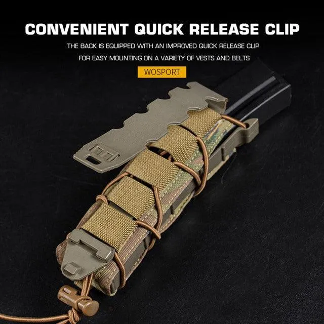 Tiger Type Long Magazine Pouch for MP5 - Coyote