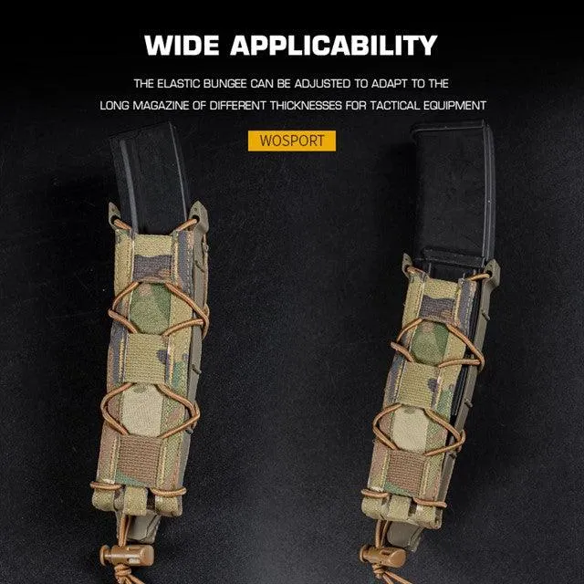 Tiger Type Long Magazine Pouch for MP5 - Grey