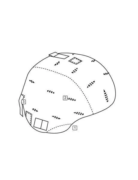 TruSpec MICH Kevlar Helmet Cover MultiCam