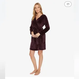 UGG Miranda Plush Short Robe Purple Size XS