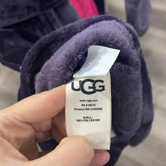 UGG Miranda Plush Short Robe Purple Size XS