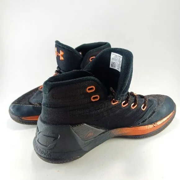 Under Amour Curry ASW Basketball Shoe/ Sneaker Black/ Copper. Boys 5Y...........