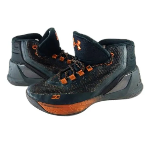 Under Amour Curry ASW Basketball Shoe/ Sneaker Black/ Copper. Boys 5Y...........