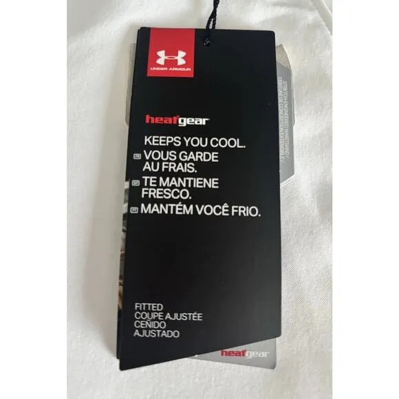 Under Armour Women's White Golf Fitted 9&quot; Shorts Size 2 NWT UPF 30