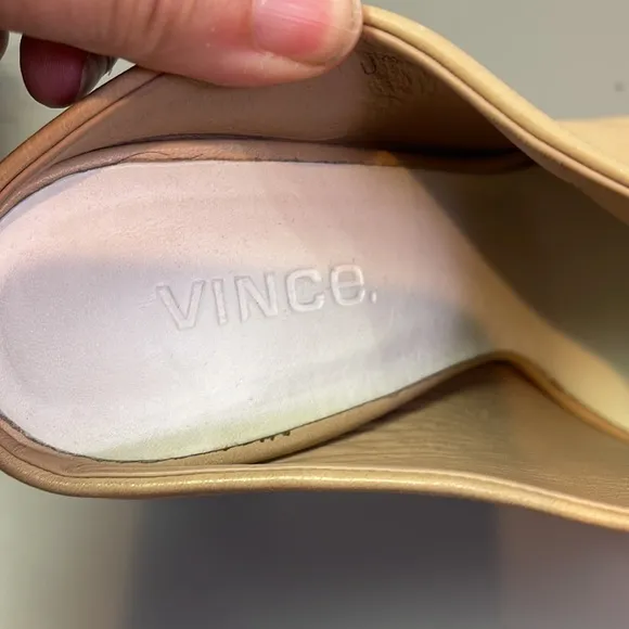 VINCE ALLISON NUDE MULE HEEL 8.5