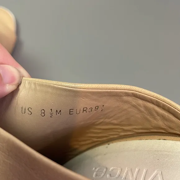 VINCE ALLISON NUDE MULE HEEL 8.5