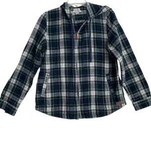 Vintage L.L. Bean Ladie’s Cotton Flannel Chamois Zip-Up Plaid Shirt Jac Size S