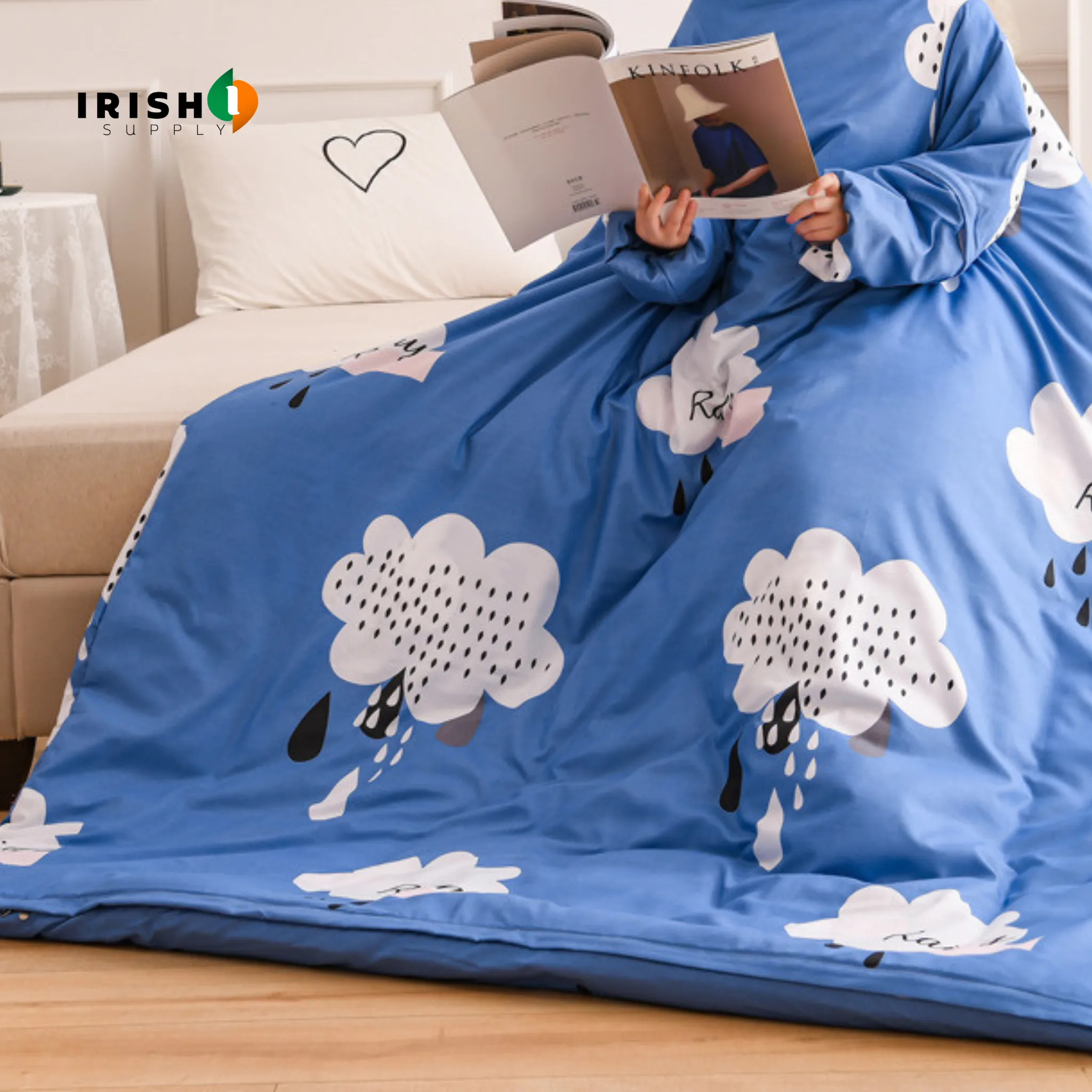 WARMNEST Plush Wearable Sofa Blanket