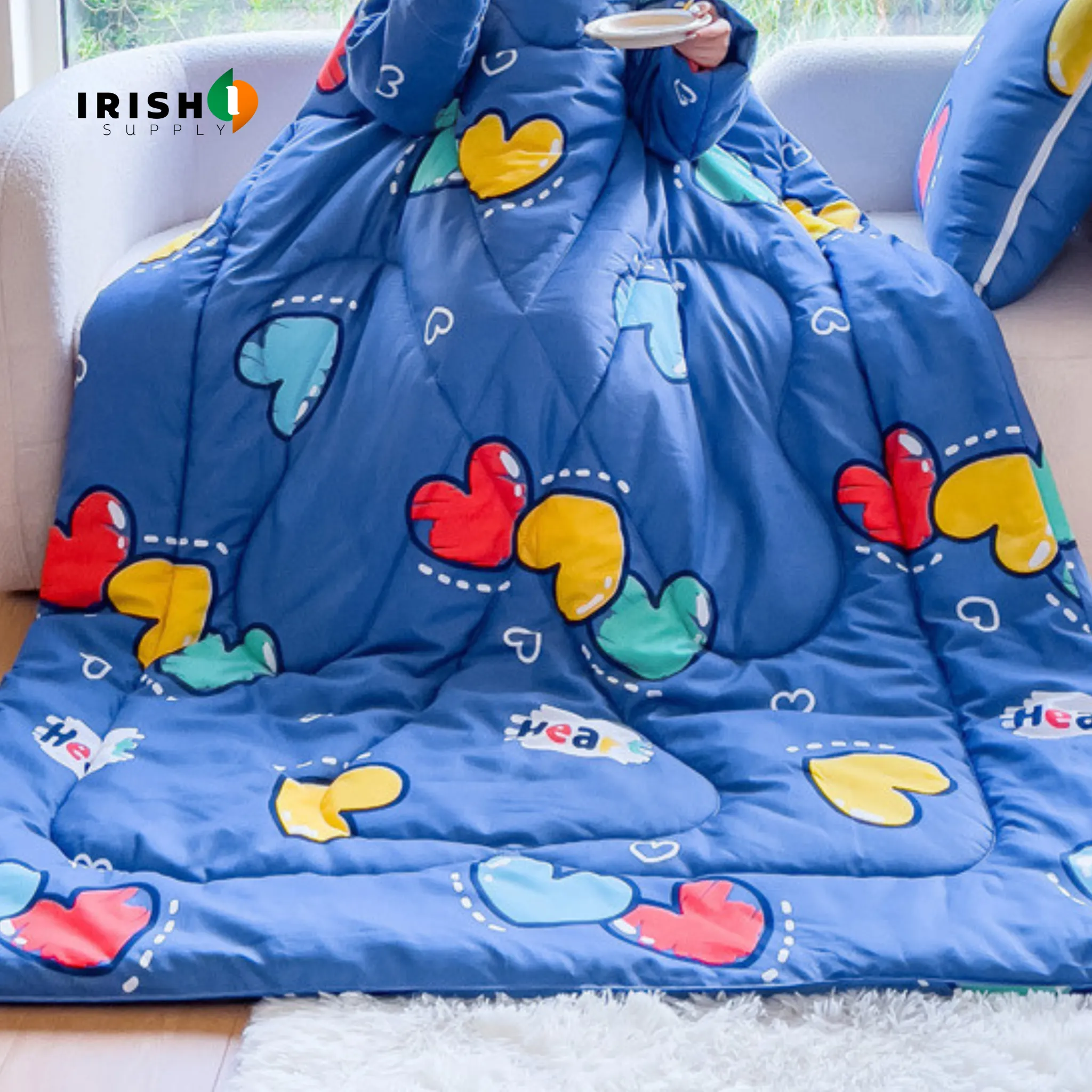 WARMNEST Plush Wearable Sofa Blanket