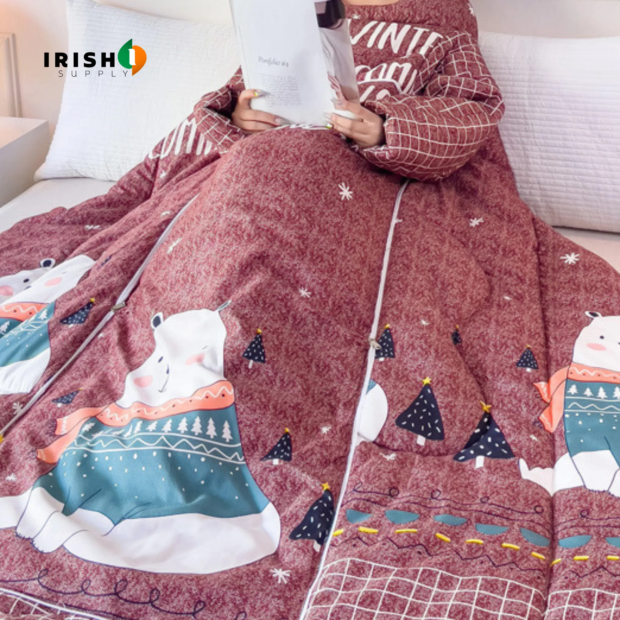 WARMNEST Plush Wearable Sofa Blanket