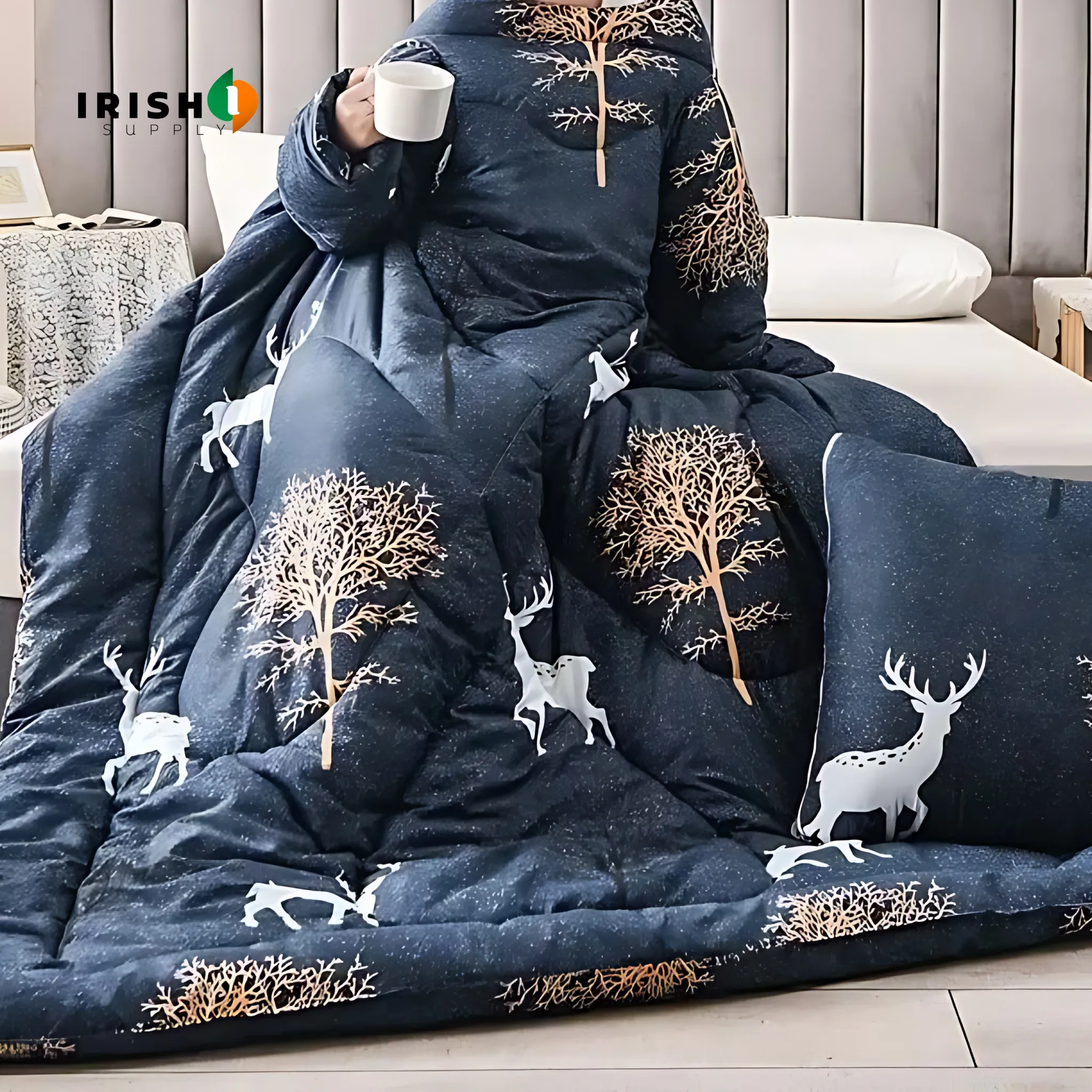 WARMNEST Plush Wearable Sofa Blanket