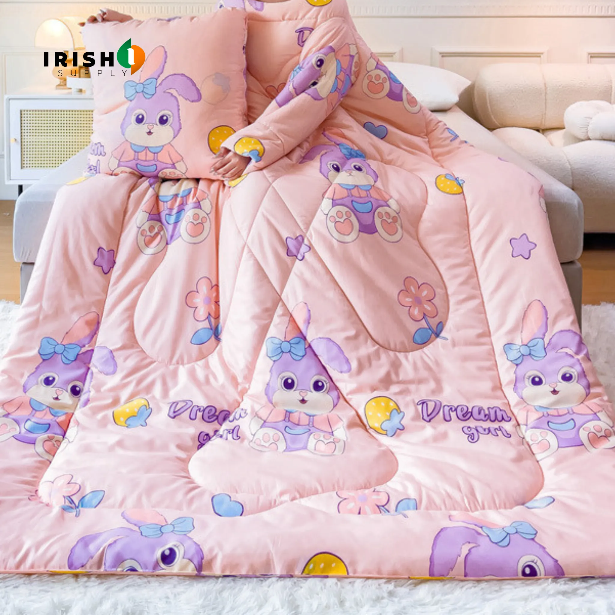 WARMNEST Plush Wearable Sofa Blanket