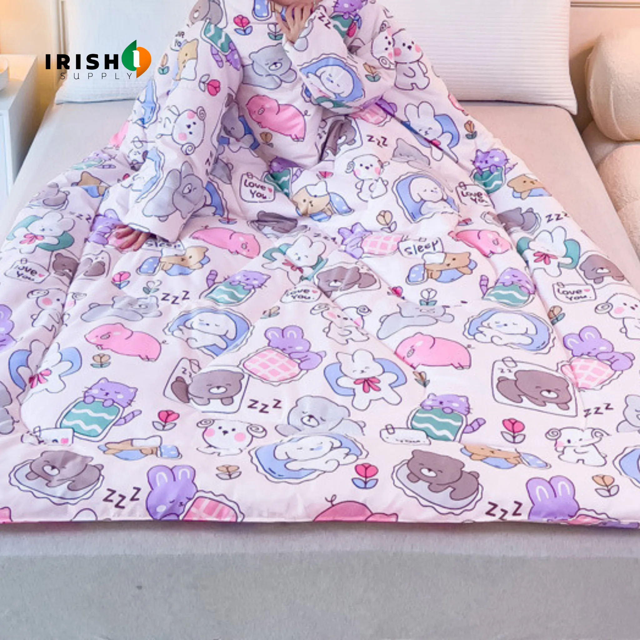 WARMNEST Plush Wearable Sofa Blanket