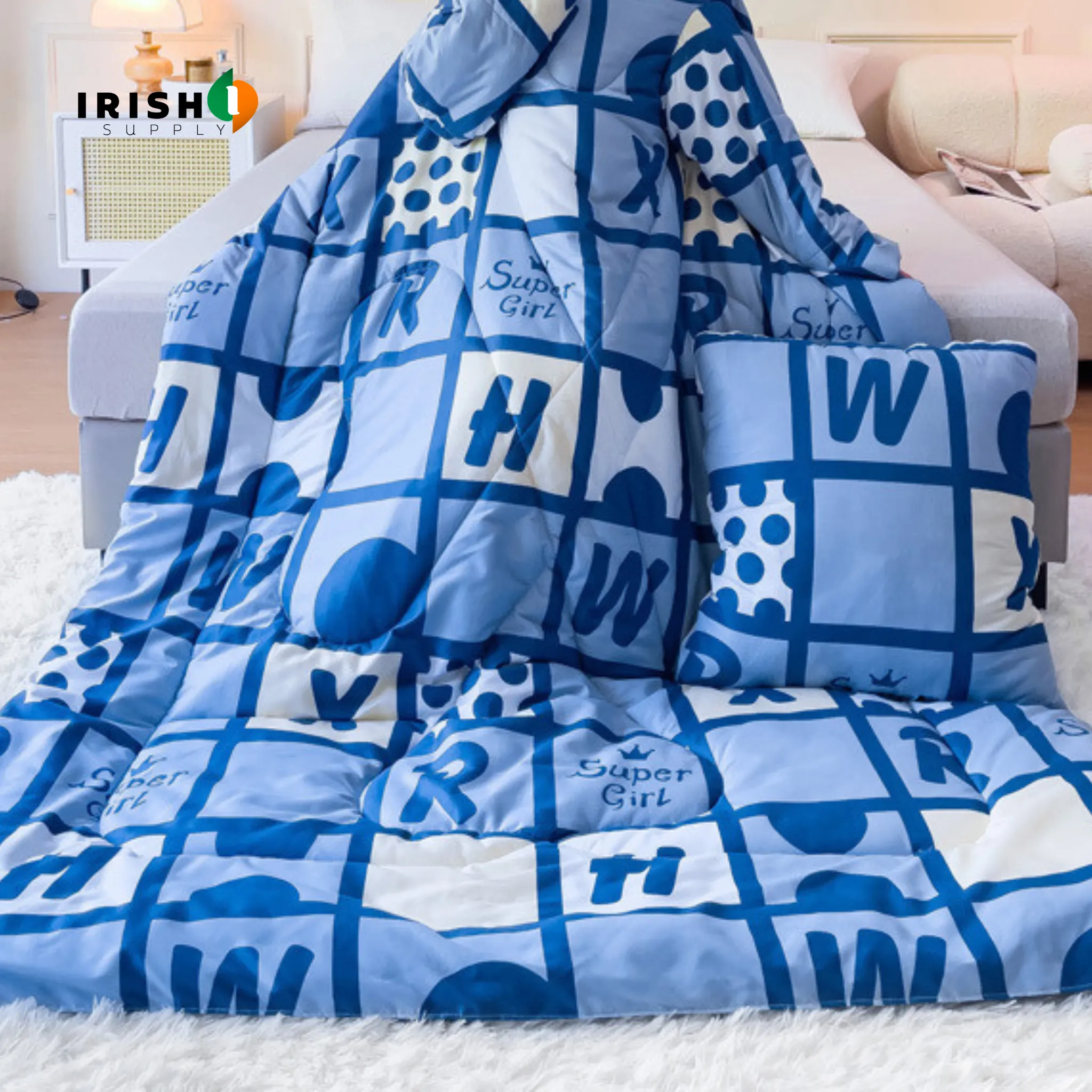 WARMNEST Plush Wearable Sofa Blanket