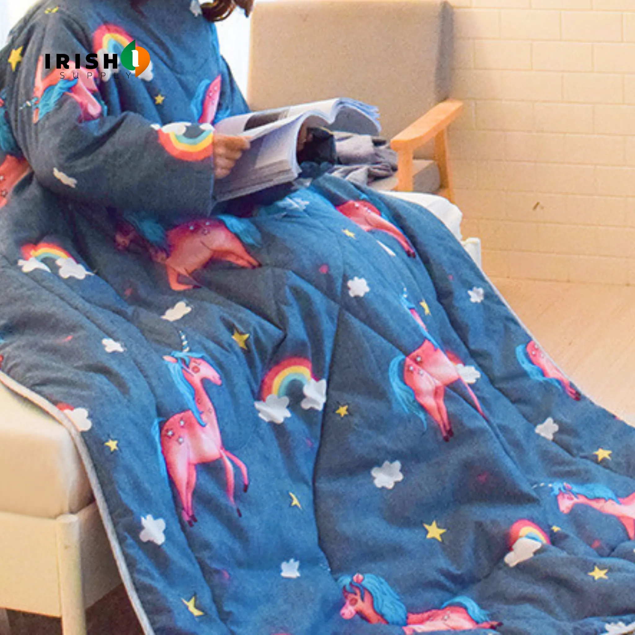 WARMNEST Plush Wearable Sofa Blanket