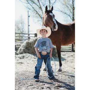 “Western Legend” Kids Graphic Tee in Heather