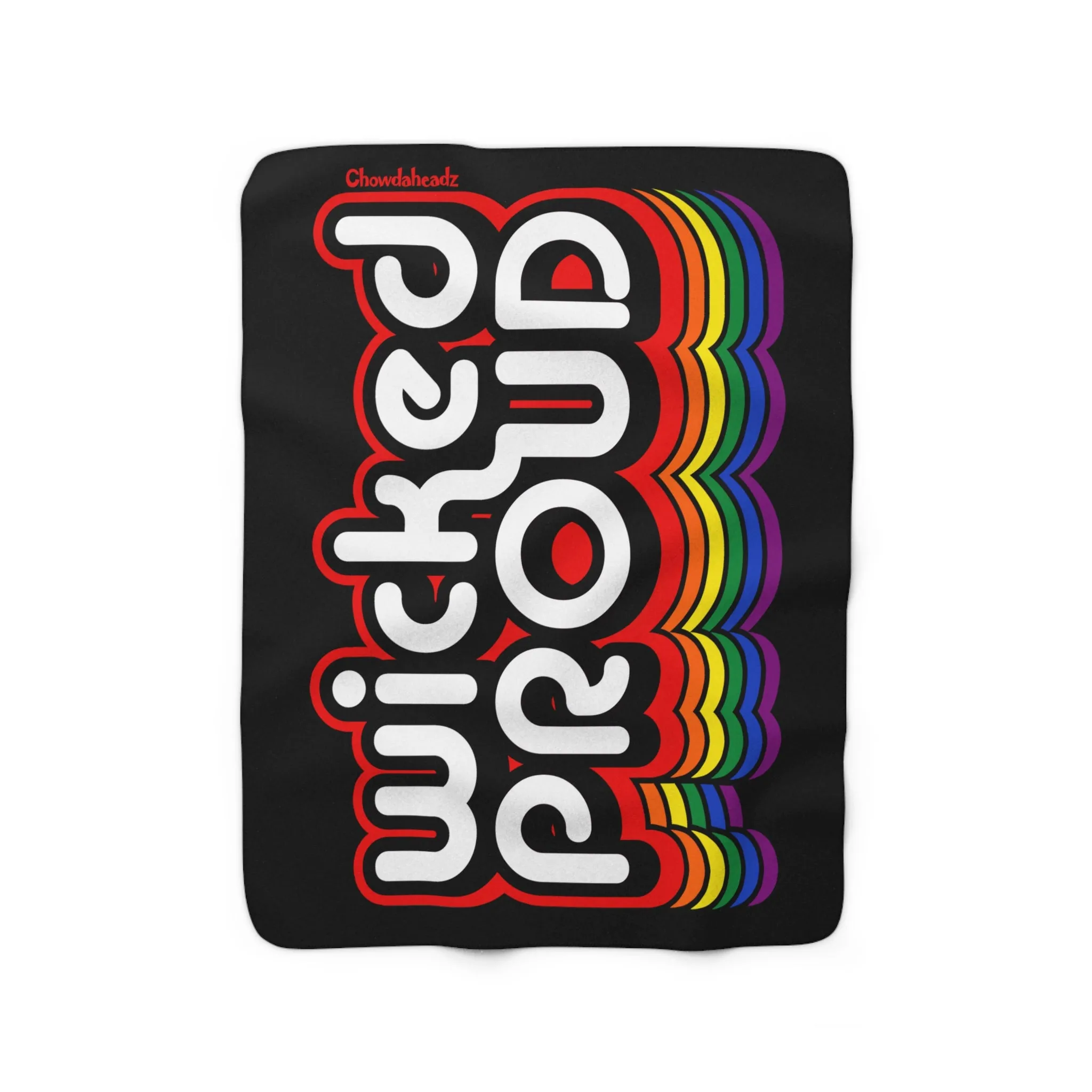 Wicked Proud Retro Sherpa Fleece Blanket