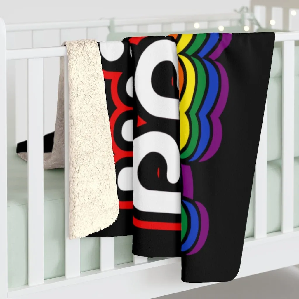 Wicked Proud Retro Sherpa Fleece Blanket