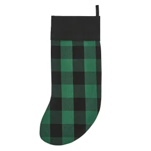 Wicklow Check Stocking - Forest