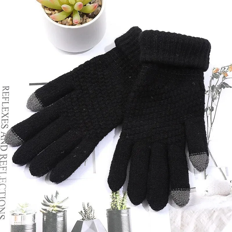 Women  Fashion Girls Cat Claw Paw Plush Mittens Warm Soft Plush Winter Gloves
