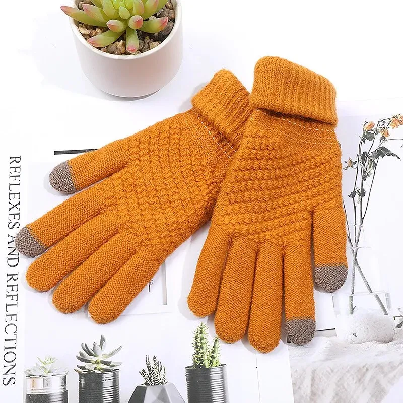 Women  Fashion Girls Cat Claw Paw Plush Mittens Warm Soft Plush Winter Gloves