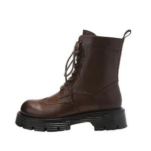 Women Winter Fleece Lining Warm Moto Biker Ankle Boots