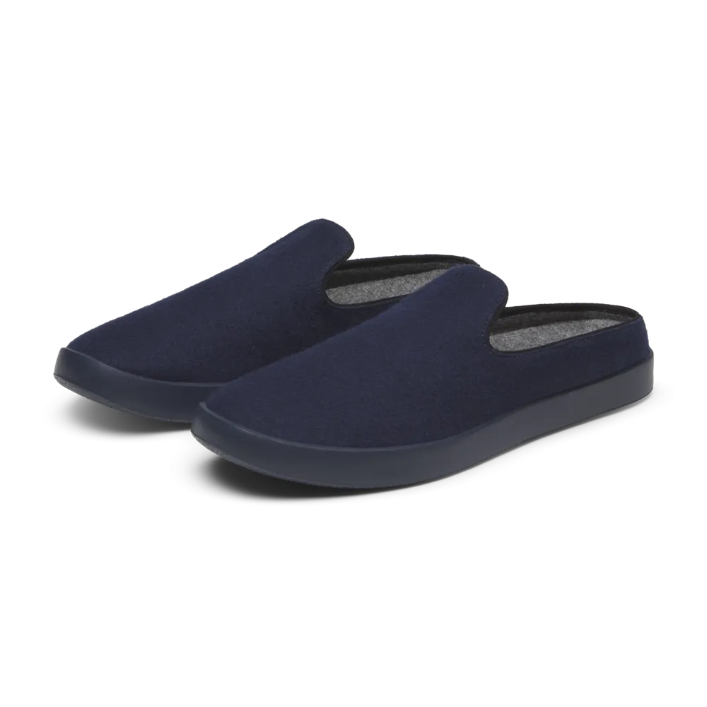 Women's Wool Lounger Mule - Deep Navy (True Navy Sole)