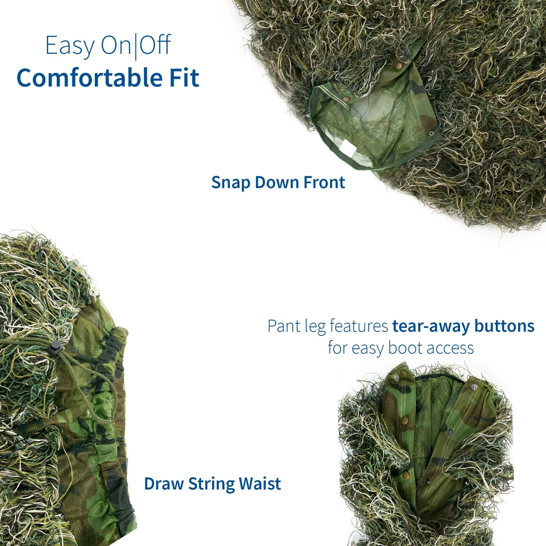 Woodland Ghillie Suit Delux Set