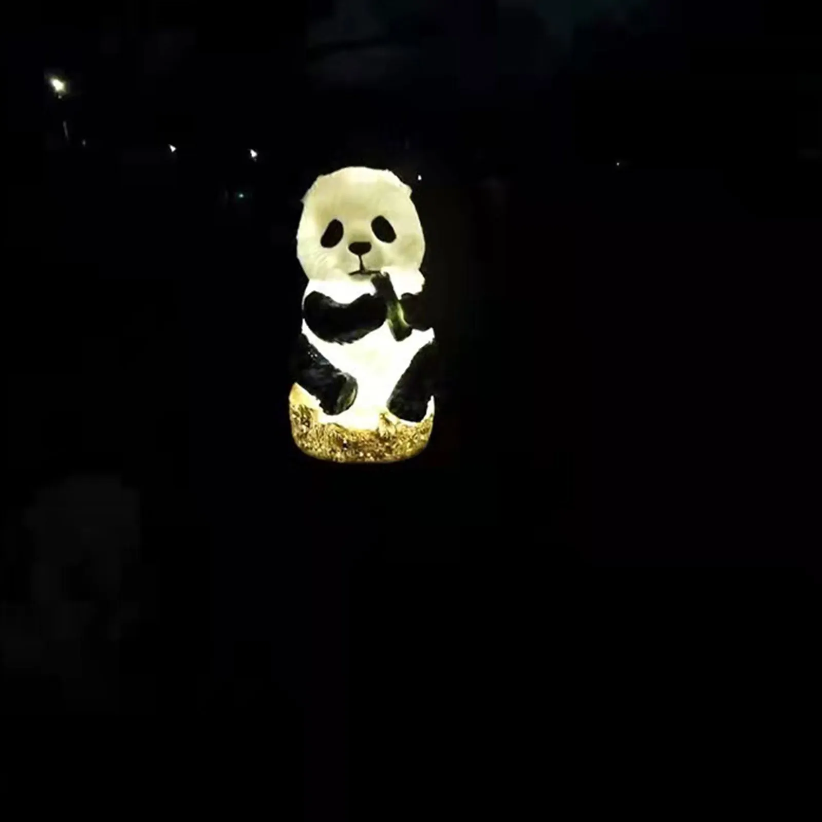 Woowooh Outdoor Panda Solar Garden Light