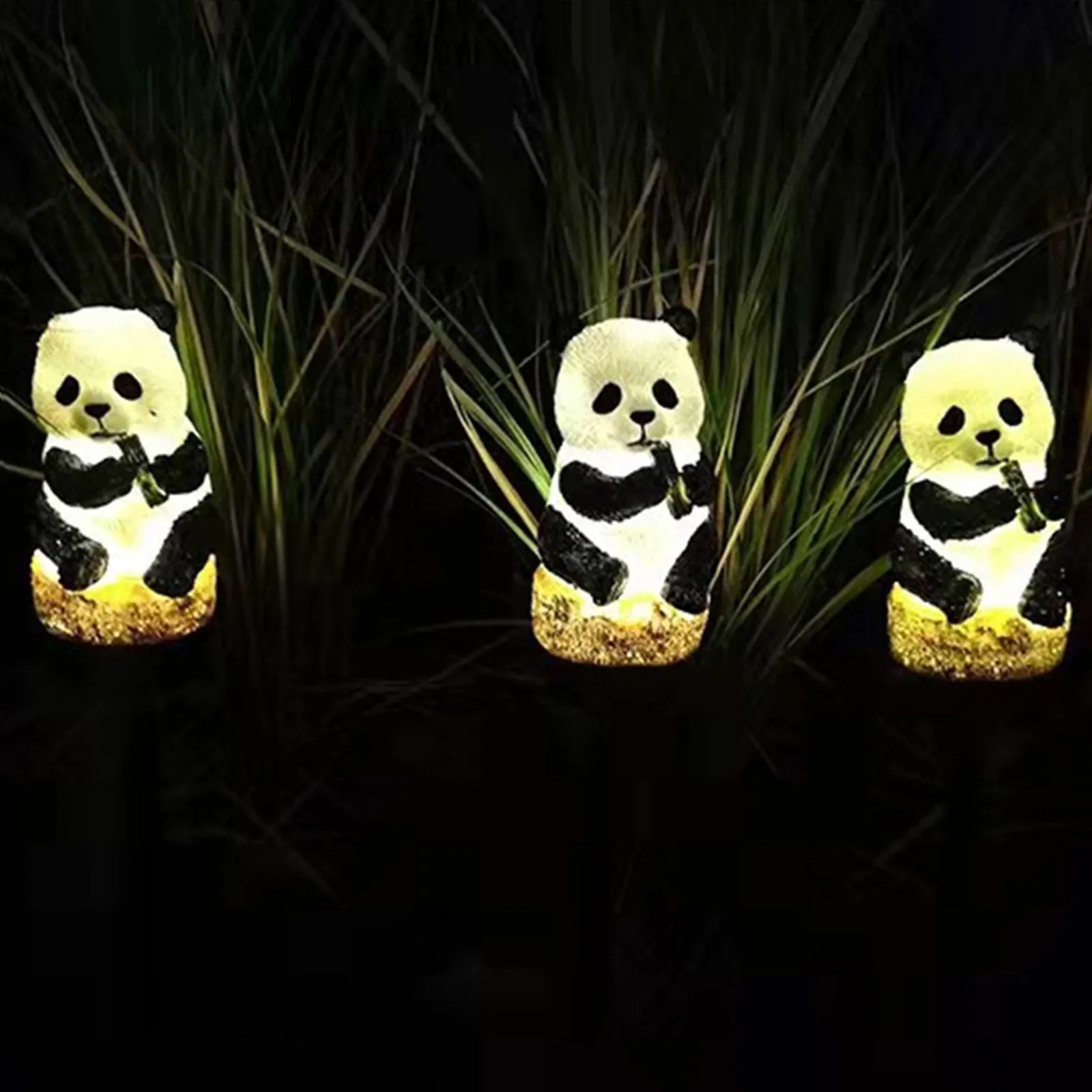 Woowooh Outdoor Panda Solar Garden Light
